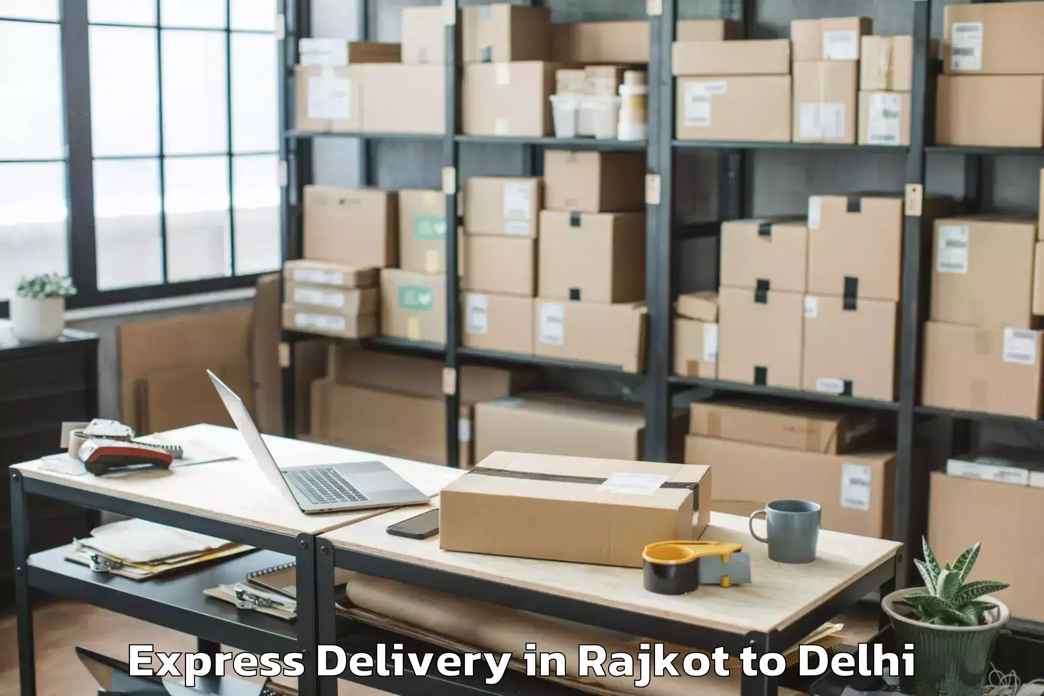 Rajkot to South Asian University New Del Express Delivery